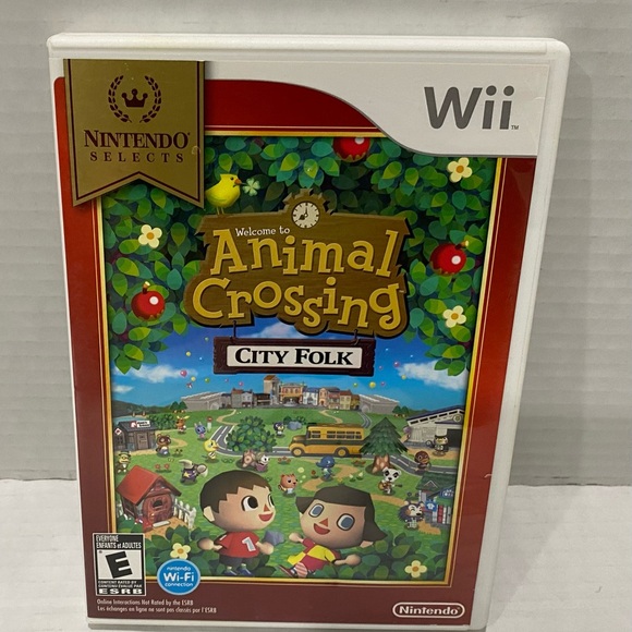 Nintendo Other - Animal Crossing: City Folk Nintendo Selects (Nintendo Wii, 2016) Has All Manuals